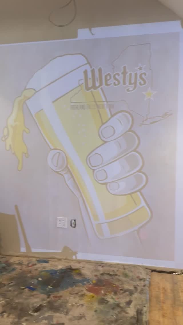 Bringing the vibes to Westy’s, one pour at a time!
Catch the mural process in motion 🍻
Want one for your biz? Email us now! 💌
#muralart #westchestermurals #wallart #custommurals #creativeprocess