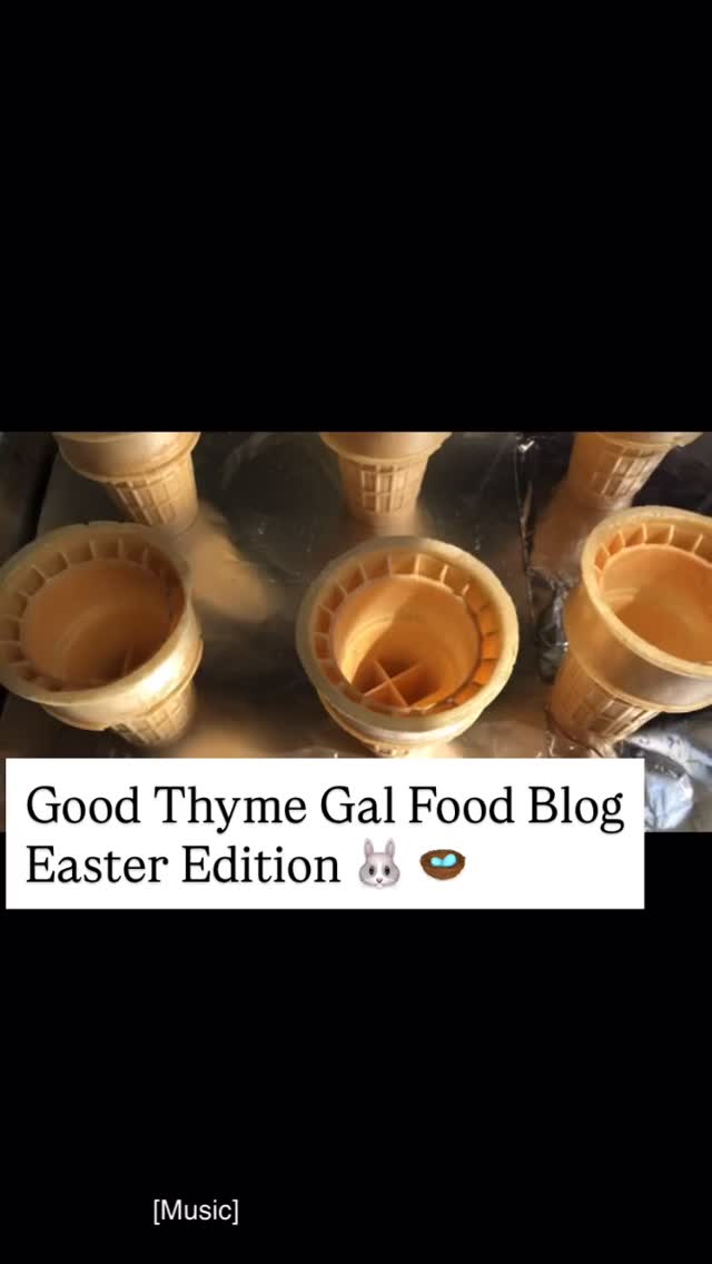 I love to cook for children. Some would say a child has a bad palate because of their age, but I beg to differ. If we stop and think about it, it has always been a child to tell us which candy is the best. Which cookie is the yummiest. Which frosting is the best. Where desserts are concerned, children are like truffle pigs. They can sniff out a good cupcake from a decent one. They are honest in their response. This Easter Cupcake Cones Recipe has always been a crowd-pleaser. They are great for birthdays, summer parties or just to make the day sweeter.
-
#easterdessert #goodthymegal #foodcommunity #foodiecommunity