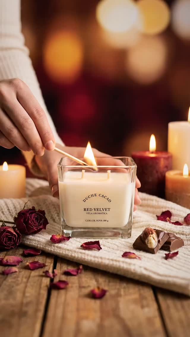 Vela aromática Red Velvet #kitsderegalo #velasdecorativas #velasaromaticas