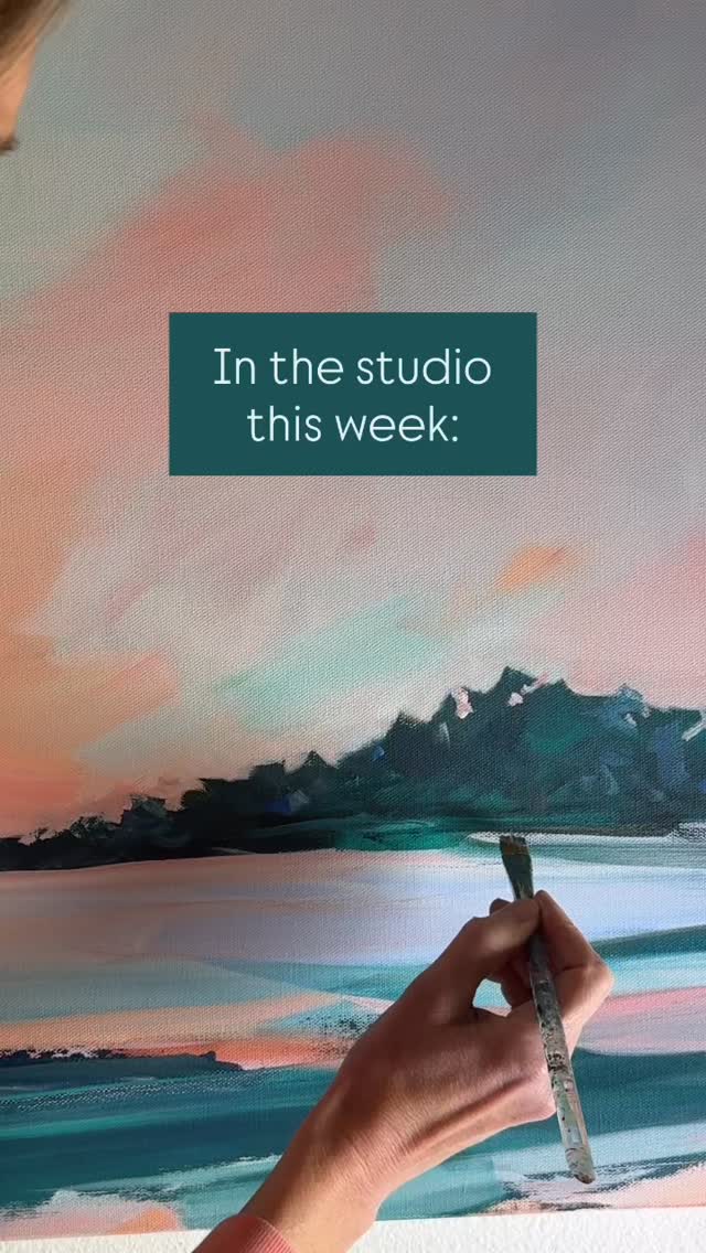 In the studio this week: working big (a few larger works in progress on canvas), working small (100 Day Project when I can fit it in), enjoying any time I can get to paint. Mostly it was Monday. It’s been a full week!
.
Happy Friday and wishing you the best Easter weekend.
.
#wipart #abstractlandscapes #pnwartist #the100dayproject