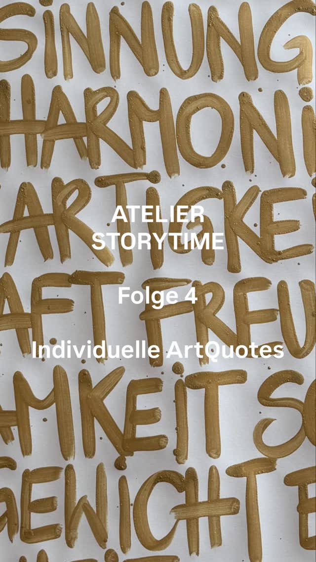 Atelier Storytime.
Folge 4 / individuelle ArtQuotes
#artquotes #atelier #storytime #art #artist