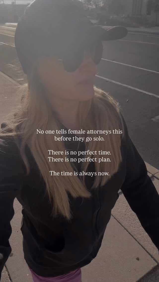 Nobody handed me a roadmap when I decided to go solo...
There was no perfect moment. No sign from the universe. No point where I felt fully ready, fully funded, or fully confident that it was going to work out.
I just decided. And then I figured it out as I went.
The stars are not going to align. The timing is never going to feel right. The fear doesn’t go away before you start. It goes away because you started.
You are more capable of building something on your own than you’ve been told.
The time is always now.
Follow @attorneyemerson for more real talk on building a solo practice as a female attorney.
#femaleattorney #womeninlaw #femalelawyer #lawfirmowner #lawyerlife
