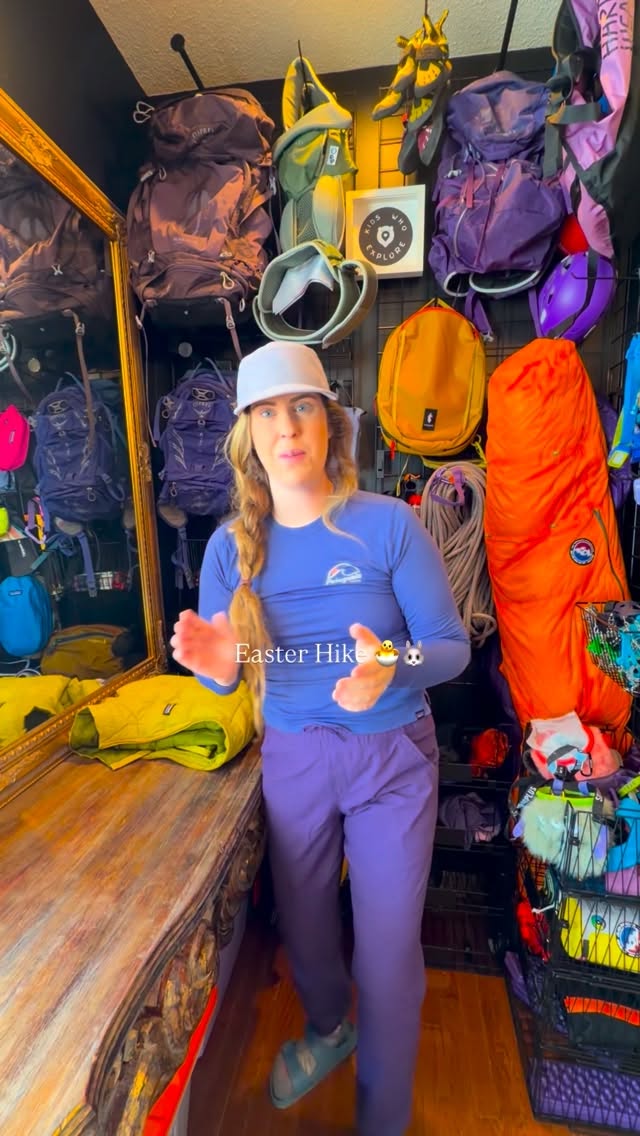 We might not have hiked far but that doesn’t matter to us. It’s the joy and excitement together along the way.
I see glimpses of them as babies on the trail often. Watching them grow up here in the wild, with our own holiday traditions is everything.
They’ll remember Easter egg hunts along the trail and hiking being what they choose to make it. After all, I let them choose the summit.