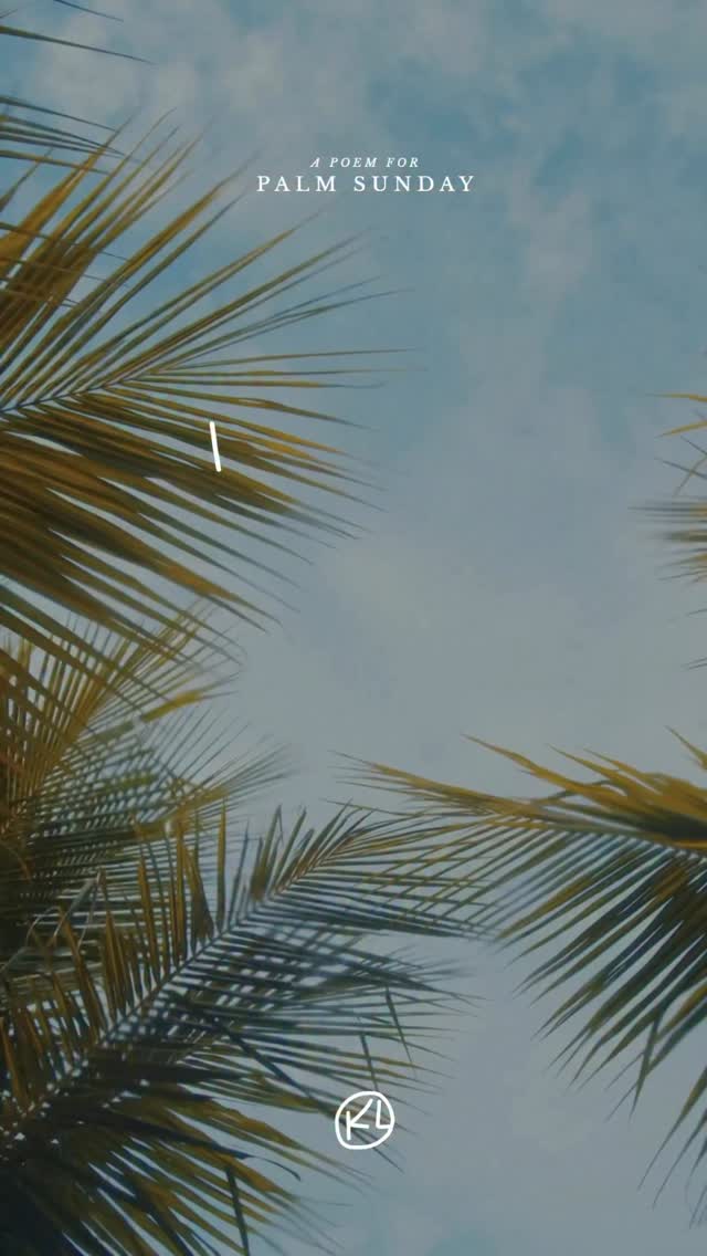 “Hosanna, Hosanna! Our Savior, it’s Him!”
I call out for rescue from all but my sin.
Our King, He will save us! Blessed is He.
My belly is full, and I like what I see.
I’ve witnessed His power, His miraculous ways.
When I’m wealthy and healthy, I lift up my praise.
With palm branches, much lighter than my cross.
For peace without sacrifice and a crown without cost.
Yes, I call out “Hosanna!” and yet I’m afraid
Of what these hands will demand in a few days.
This triumphal entry has a note that sounds wrong,
What if this battle cry is a funeral song?
Is this a battle cry or a funeral song?
…
As we finish the #HolyHungers lent series, Palm Sunday, I think, helps us confront our deepest hunger and need: not to be rescued from our circumstances but from our sin.
This week be sure to listen to @sarahsparksmusic “Risen, Pt. Two” Holy Week EP.
#HolyWeek poetry and prayers #PalmSunday