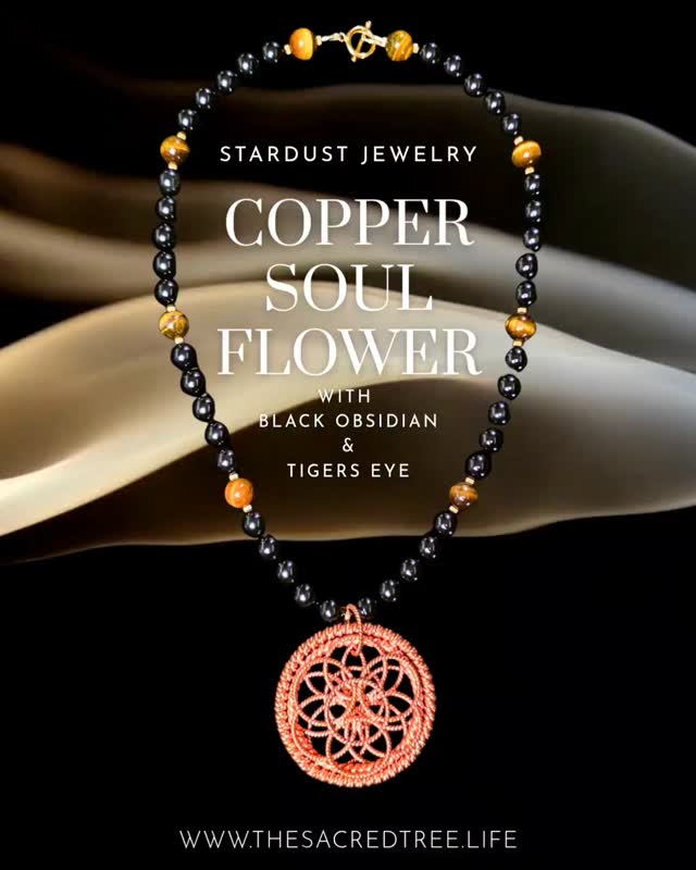 The Flower of Life is an ancient sacred geometry symbol representing the blueprint of creation, unity, and interconnectedness, formed by overlapping circles that create intricate patterns found throughout history in various cultures. It symbolizes the universe's fundamental patterns, containing other significant symbols like the Seed of Life and Tree of Life, and is used in meditation, energy work, and spiritual practices to connect to universal harmony, growth, and new beginnings.
#thesacredtree #stardustjewelry #copper #soul #flower