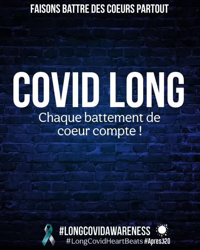 💛 Les cœurs ont battu. Partout.
Vos mots, vos histoires, vos vies avec le #CovidLong.
Cette vidéo, c’est la vôtre.
Un mouvement pour rendre visible l’invisible.
🫶Merci à toutes celles et ceux qui ont participé.
🎶 Merci à @achile
« Millions de cœur » accompagne cette vidéo,
et fait résonner encore plus fort vos histoires.
Merci pour ce soutien à cette mobilisation. 💛
🏅 Mention spéciale à notre équipe communication pour ce travail marathon :
Céline, Daniel, Mylène, Pauline N. et Sandrine.
Et à notre graphiste Ophelie Pommier, qui a donné vie à nos visuels. ❤️
#ApresJ20
#LongCovidAwarenessDay #LongCovidHeartBeats
@longcovidawarenessint