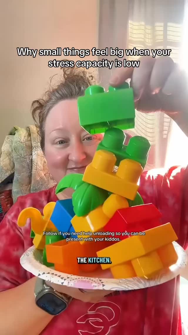 you’re not reacting to JUST the moment.
You’re reacting to everything you’ve been holding.
And that matters. 🫶🏻
#overstimulatedmom #stressmanagement #mentaloverload #momstress