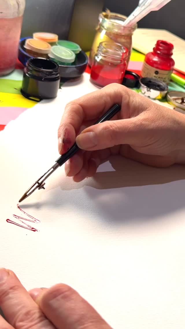 April Fools may be over… but we’re still playing with ink 😉
Kirsten picked up the ruling pen yesterday and turned a simple joke into something full of movement, texture and personality — proof that calligraphy doesn’t have to be serious to be beautiful.
This is exactly what we’ll be exploring in our Expressive Calligraphy Taster Day — letting go of perfection and leaning into rhythm, gesture and the natural behaviour of the pen. Expect bold strokes, delicate hairlines, splashes, layers of colour… and a few happy accidents along the way.
If you’ve ever wanted to loosen up your lettering and try something a bit more playful, this day is such a good place to start.
East Wittering, West Sussex
24th April | 10am–3pm
Come and spend a day getting lost in ink with us — it’s relaxed, creative, and quietly addictive.
#calligraphyworkshop #moderncalligraphy #expressivelettering #rulingpen