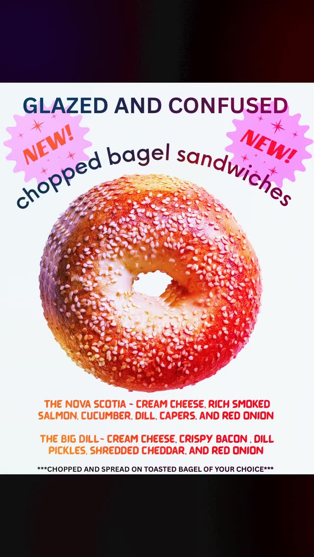 AVAILABLE STARTING SATURDAY 💋 #GETSTUFFED #GETCHOPPED #GETTOASTED #BAGELS #glutenfree