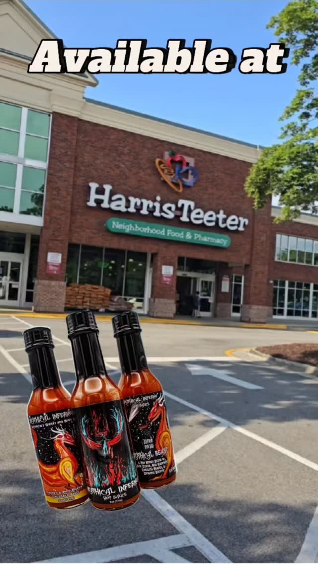 Available at @harristeeter 🔥
Taste the Myth. Feel the Legend.
Bold flavor. Heat that builds. Pick up Mythical sauces today.
#mythical #HarrisTeeter #HotSauce #TasteTheMyth #FeelTheLegend