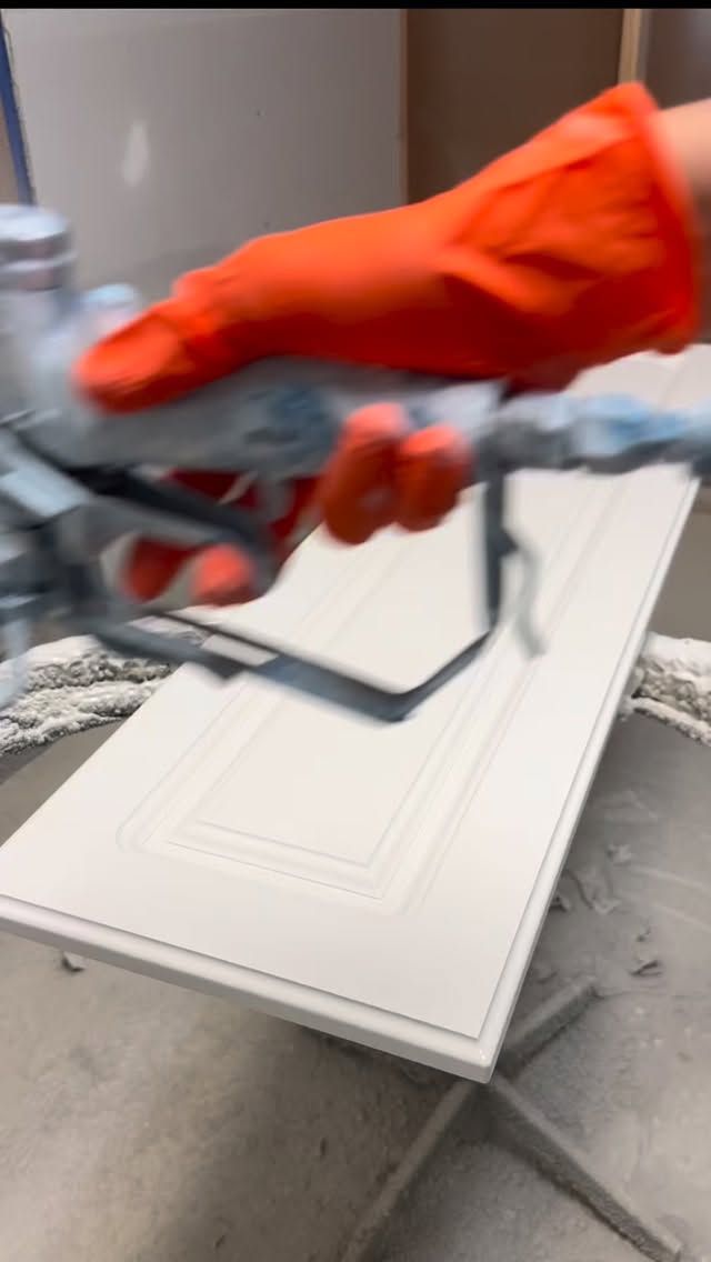 Factory-level finish, right here 🔥
Watch these kitchen doors get transformed with our professional spray system — smooth, even, and built to last. This isn’t brush or roller work… this is the same type of finish you’d expect straight from the factory.
✔️ Ultra-smooth surface
✔️ Durable, long-lasting coating
✔️ Clean, modern look
We control every step — from prep to final coat — to make sure your cabinets don’t just look good… they stay looking good.
Thinking about upgrading your kitchen without a full remodel? This is it.
📩 Message us to get started!
#CabinetRefinishing #FactoryFinish #KitchenUpgrade #SprayFinish #CabinetMakeover