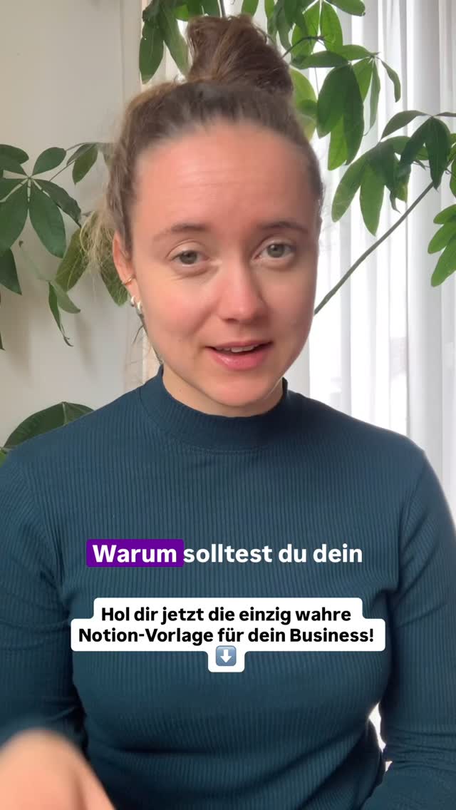 Hol dir jetzt die einzig wahre Notion-Vorlage für dein Business. 🥳
Damit du
1️⃣ alles über dein Business an einem Ort hast.
2️⃣ dir so viel Zeit und Nerven sparst.
3️⃣ nicht tagelang an Notion-Seiten basteln musst, sondern alles einfach in die Vorlage packst und fertig. 🥰
💬 Kommentiere „Notion“ und ich schicke dir den Link zum Download. 🥳
#businessaufbau #selbstständigefrauen #zeitmanagement #selbstständig #onlinebusinessaufbau
