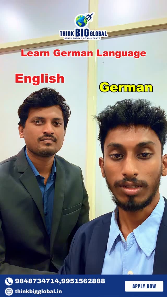 🇩🇪 Learn German Language
💰 Only ₹8,999/- (Offer Price)
Start your journey to Germany today!
Limited seats – Enroll now 📞
#LearnGerman #GermanyStudy #GermanLanguage #StudyInGermany #AbroadEducation ThinkBigGlobal LanguageCourse GermanyVisa OfferPrice EnrollNow