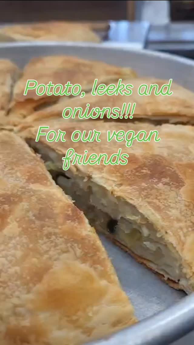 Our new pie... potatoes, onion and leek!!! Made from scratch!!! #patatopita #suportlocal #artisanbakery #familybakery #indepentantbakery