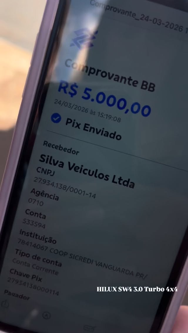 Sinal na conta!! Essa Hilux vai direto para Cerejeiras - Rondônia! 🚀