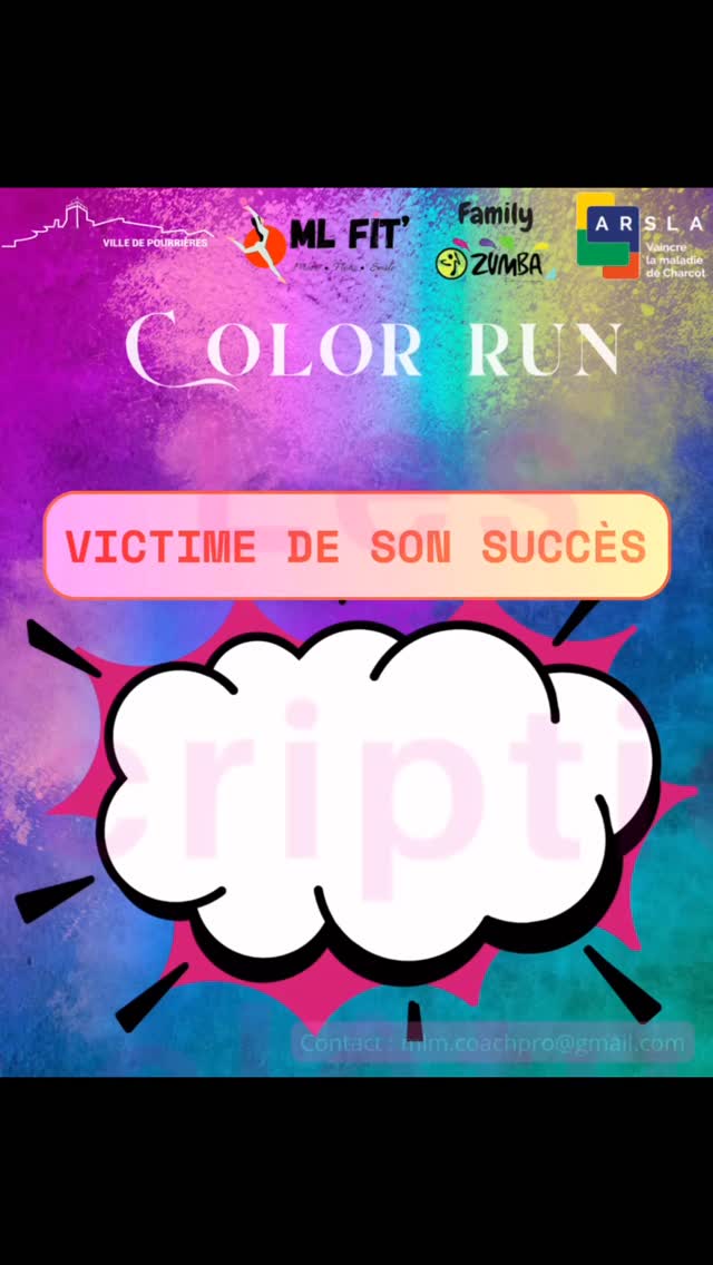 ‼️Inscriptions clôturées ‼️
Nous avons atteint les 180 participants, marche et course confondues. C’est un immense succès, et nous vous remercions de tout cœur pour cet engouement autour de cette belle cause.
Merci pour votre énergie, votre soutien et votre générosité, qui donnent tout son sens à cet événement🩵
On vous donne rendez-vous le 6 juin pour une journée haute en couleurs, en émotions et en solidarité… qui s’annonce déjà inoubliable !
#mlfit #colorrun #coursesolidaire #pourrieres #fitness