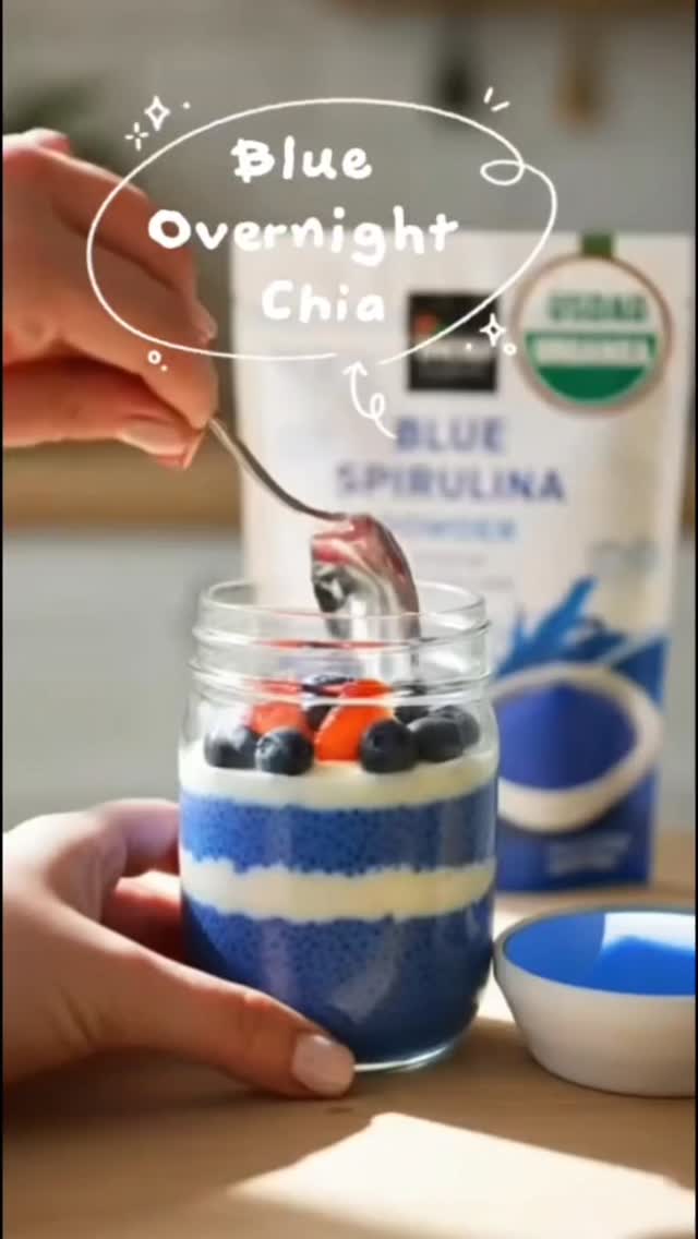 POV: you start making healthy breakfasts at home 💙
Blue spirulina overnight chia
Simple. Beautiful. Nourishing.
Save this idea for tomorrow morning
#spirulina #bluefood #superfoods
#healthybreakfast #chiarecipe