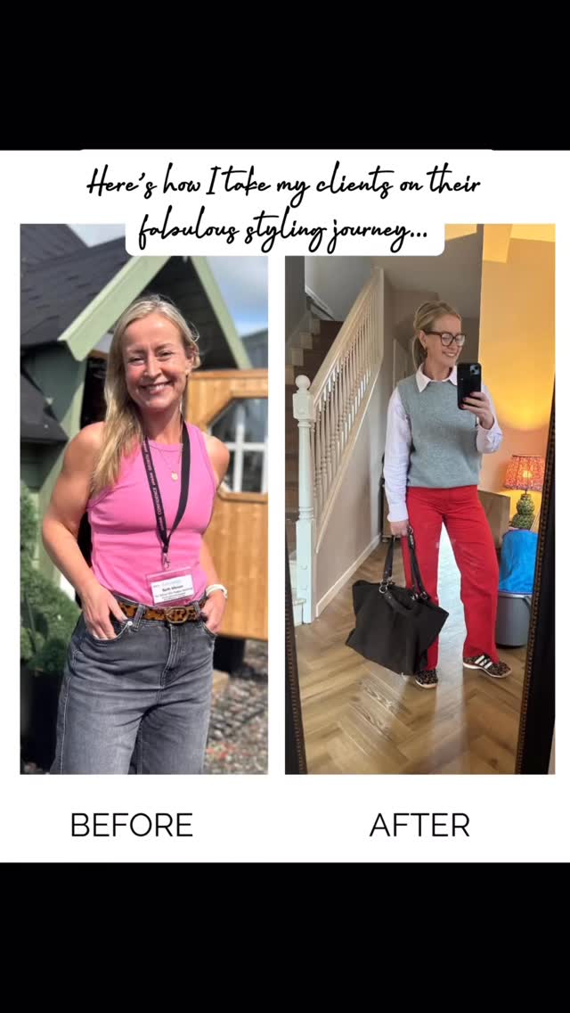 Before → After ✨
This is what happens when you wear the RIGHT colours, the RIGHT shapes, and the RIGHT styling for you.
No more guessing.
No more wardrobes full of clothes but nothing to wear.
At The Effortless Edit, I help you understand what truly suits you, so getting dressed feels easy, confident, and joyful.
Colour analysis | Style | Wardrobe edits | Personal shopping
📍Appointments available
📩 Message me to book
Love Lee