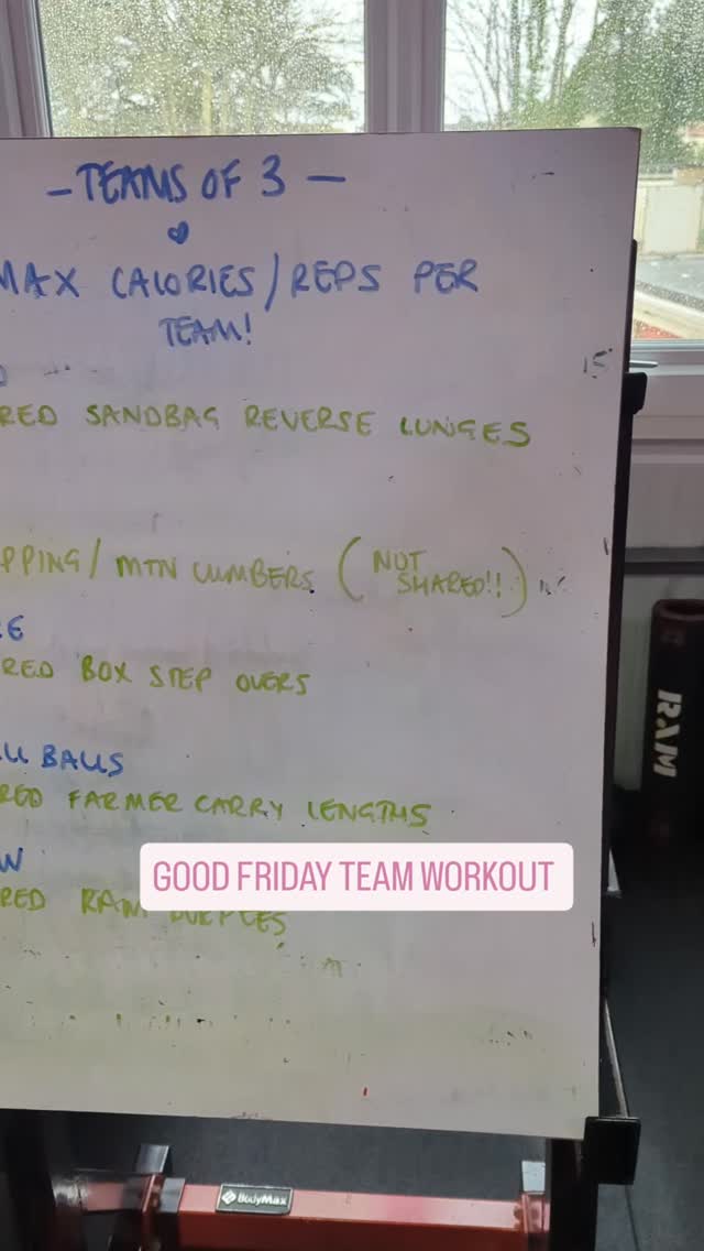 GOOD FRIDAY TEAM WORKOUT! 🩷🙌🏻
#TRAINEDBYAGIRL #goodfriday