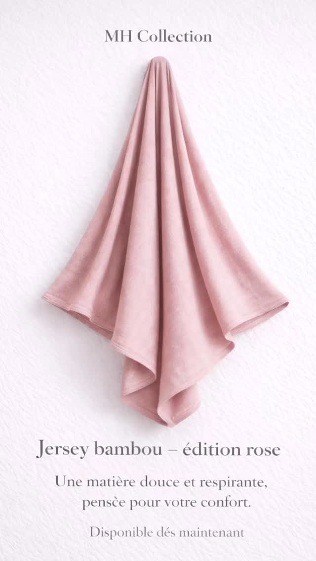 Jersey bambou – édition rose 🎀
Une matière pensée pour votre confort, douce et respirante au quotidien.
Disponible dès maintenant.
🤍
#MHCollection #JerseyBambou #HijabStyle #ModeModeste #HijabChic
