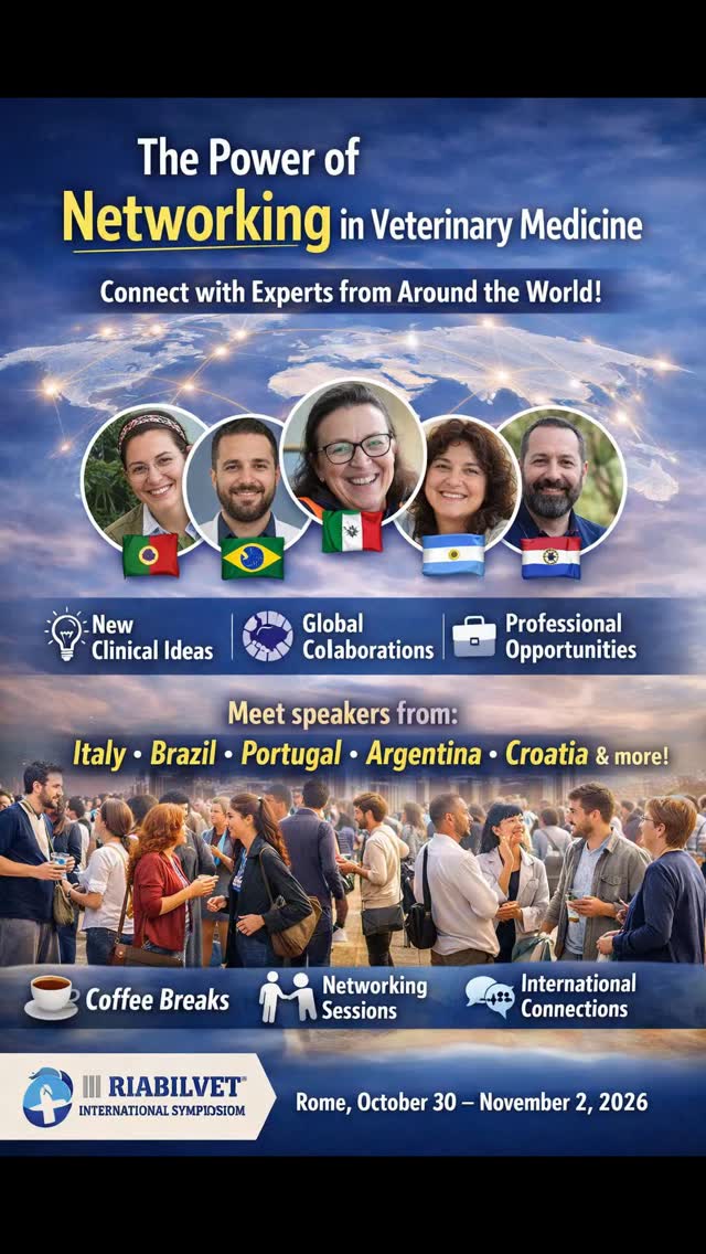In veterinary rehabilitation, growth is not only about studying.
It’s about connecting.
The III RIABILVET International Symposium 2026 was created with exactly this purpose:
👉 to build real connections between professionals from different countries
🤝 Why is networking so important?
Because it’s through interaction that we create:
✔ new clinical ideas
✔ international collaborations
✔ professional opportunities
✔ broader perspectives that improve daily practice
🌎 A truly international event
At RIABILVET, you will meet speakers from:
🇮🇹 Italy
🇧🇷 Brazil
🇵🇹 Portugal
🇦🇷 Argentina
🇭🇷 Croatia
… and many more
Professionals with different backgrounds, but one shared goal:
improving the quality of life of veterinary patients
