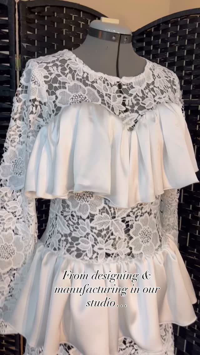The process of our LAILA dress! 🤍
Mini dresses we make to order or hire for you! X