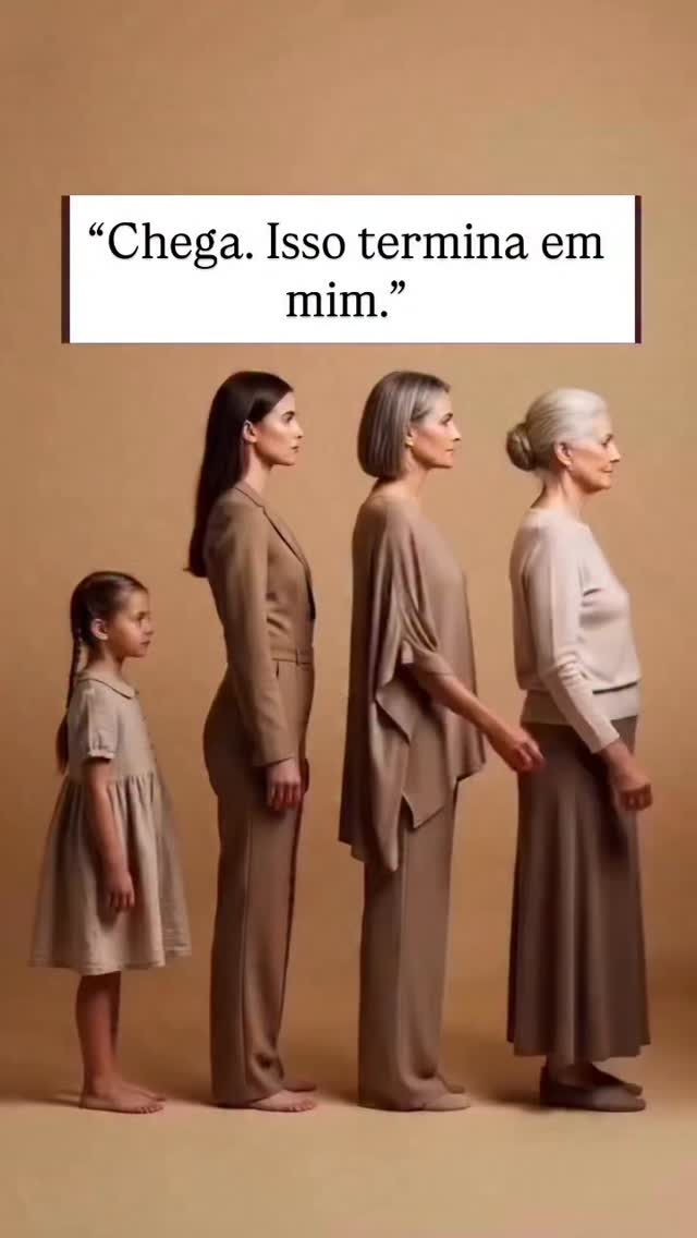 Às vezes, não é só sobre você.
É sobre histórias que vieram antes… sobre dores que ninguém conseguiu nomear… sobre padrões que foram repetidos em silêncio.
E, sem perceber, você carrega.
Carrega na forma como se relaciona,
nas escolhas que faz,
no que aceita… e no que evita.
Mas chega um momento em que algo dentro desperta:
“Chega. Isso termina em mim.”
E nesse instante, algo muda.
Você não rejeita a sua história.
Você honra.
Você reconhece.
E então… escolhe diferente.
Isso não é sobre culpa.
É sobre consciência.
E talvez, seja exatamente aí que começa a liberdade.
✨ Se isso fez sentido pra você, talvez seja o momento de olhar para a sua história com mais profundidade.
#autoconhecimento
#cura
#trauma
#relacionamento