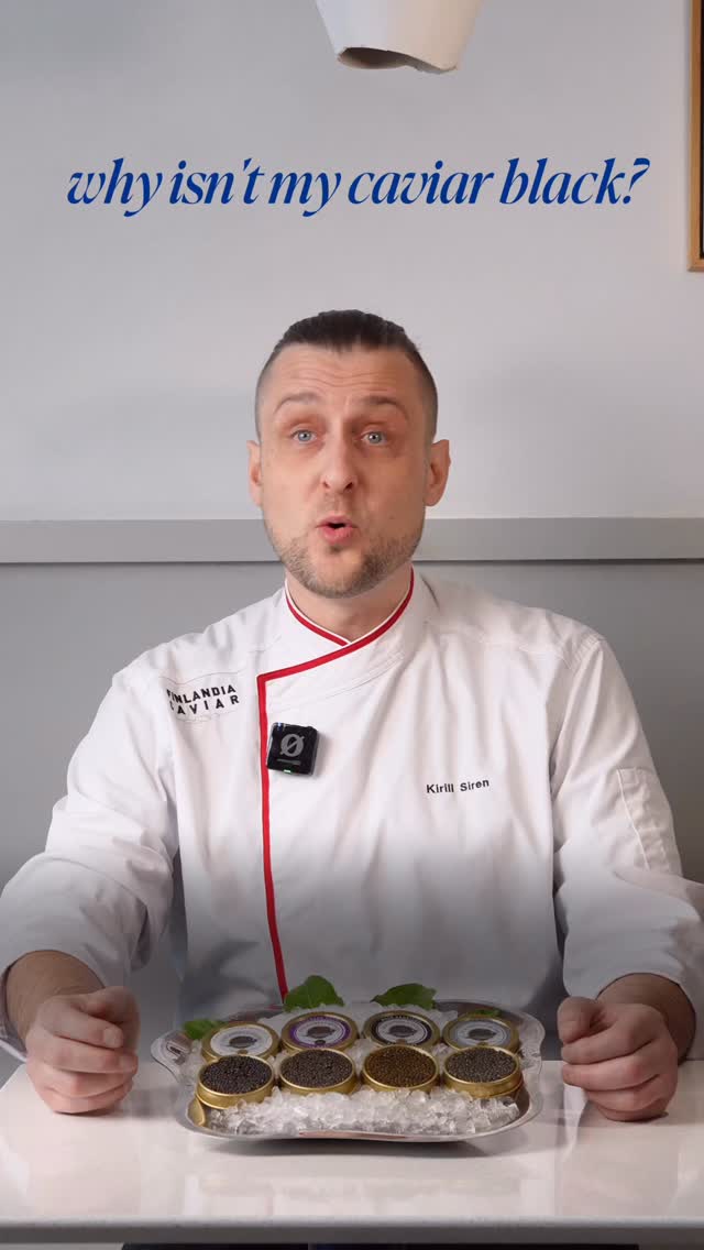 Most people expect caviar to be black.
In reality, the finest caviar ranges from deep grey to lighter, even golden tones.
Color depends on:
– species
– age of the fish at harvest
– maturity of the roe
– diet and fat content
Older fish produce lighter, larger roe with a more layered flavour and a longer, softer finish.
Darker caviar is typically smaller in grain, offering a more intense, marine and briny flavour profile — appreciated for its direct, concentrated character.
Color alone does not define quality.
Visit us in Helsinki — or reach out and explore more online.
#finlandiacaviar #caviar #gourmet