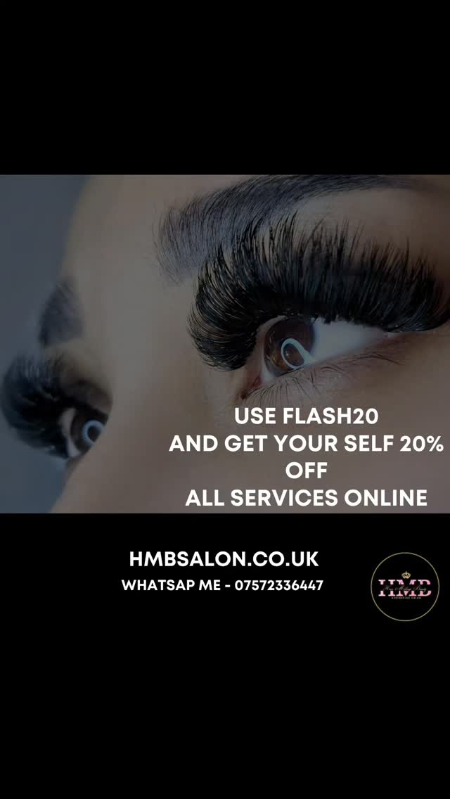✨ 20% OFF ONLINE ✨
It’s time to treat yourself 🤍
Enjoy 20% OFF all full price treatments when you book online
Use code: FLASH20 at checkout
From brows to skin to hair… your glow-up starts here 💉💆♀️💇♀️
🌐 Book now: hmbsalon.co.uk
⏳ Limited time only
#HMBSalon #SalonOffer #BeautyDeals #GlowUp #AestheticClinic
HairAndBeauty SelfCare UKBeauty
DiscountOffer
BookNow