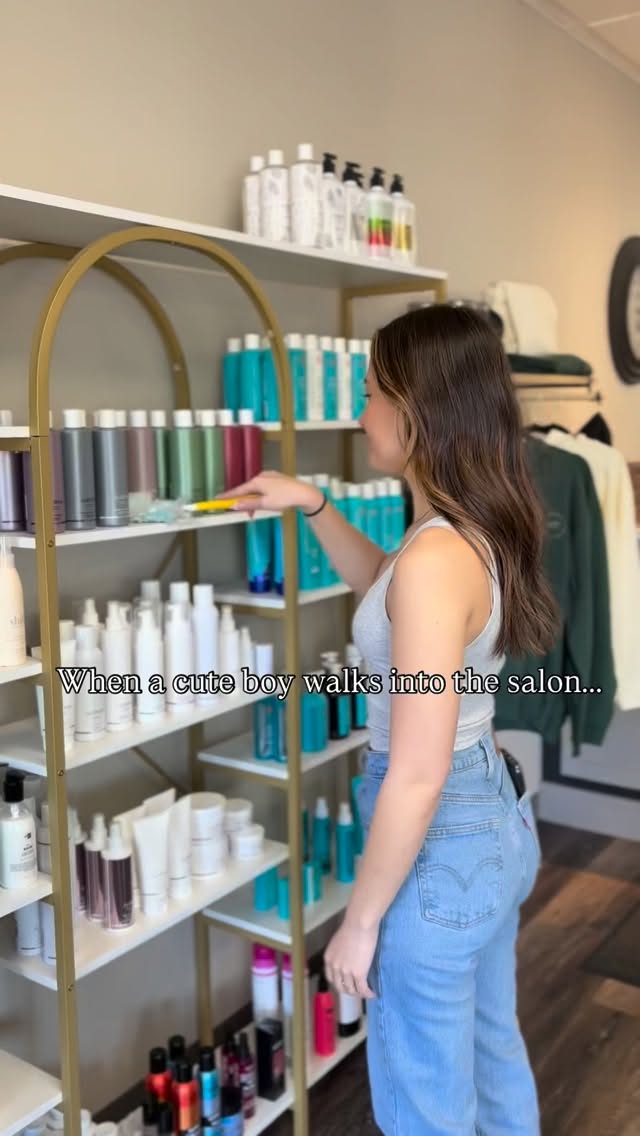 POV: A handsome boy walks into the salon… 😏😍