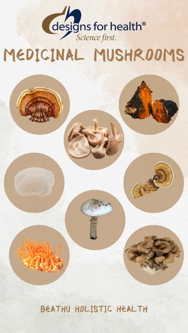 Designs For Health Medicinal Mushrooms. #mushrooms #supplements #designsforhealth