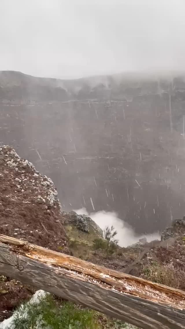 This is Mount Vesuvius… the same volcano that destroyed Pompeii.
This is one of the tours Jenna, one of my amazing travel agents who specializes in Italy, and I arranged for our clients as part of their trip.
Their guide explained how rainwater seeps into the mountain, heats up, and is released as steam through fissures you can actually see.
Vesuvius hasn’t erupted since 1944, but it’s still considered an active volcano and is closely monitored.
#pompeii #mountvesuvius #italytravel #naples #campania