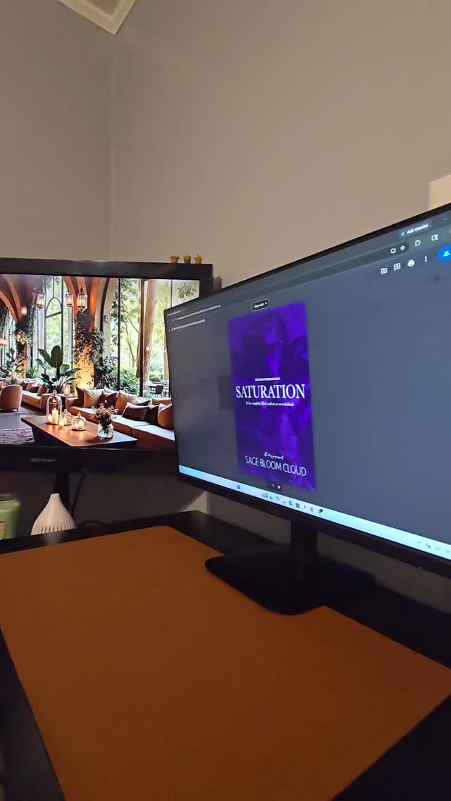 Hi, cloud chasers. Watch me reset my desk as I talk to y'all. I am currently doing a giveaway exclusively for my street team members. I have some wonderful Women supporting me already, but I am looking to grow. My street team gets everything first, along with some good perks. If you are interested, please check out my page. And click the link in my bio.
I also have my debut novella, Saturation, coming out on April 21. This is a re-release under ellekaygee Puplications. You don’t know how excited I am for y'all to meet Nia and Langston. They have a beautiful love story that I know y'all will enjoy. It’s a Black low drama romance where he falls first for the plus-sized FMC.
Right now, I should be on TikTok live, so come join me!
#streetteam #ellekaygeepublications #saturation #blackindieauthor #sagebloomcloud