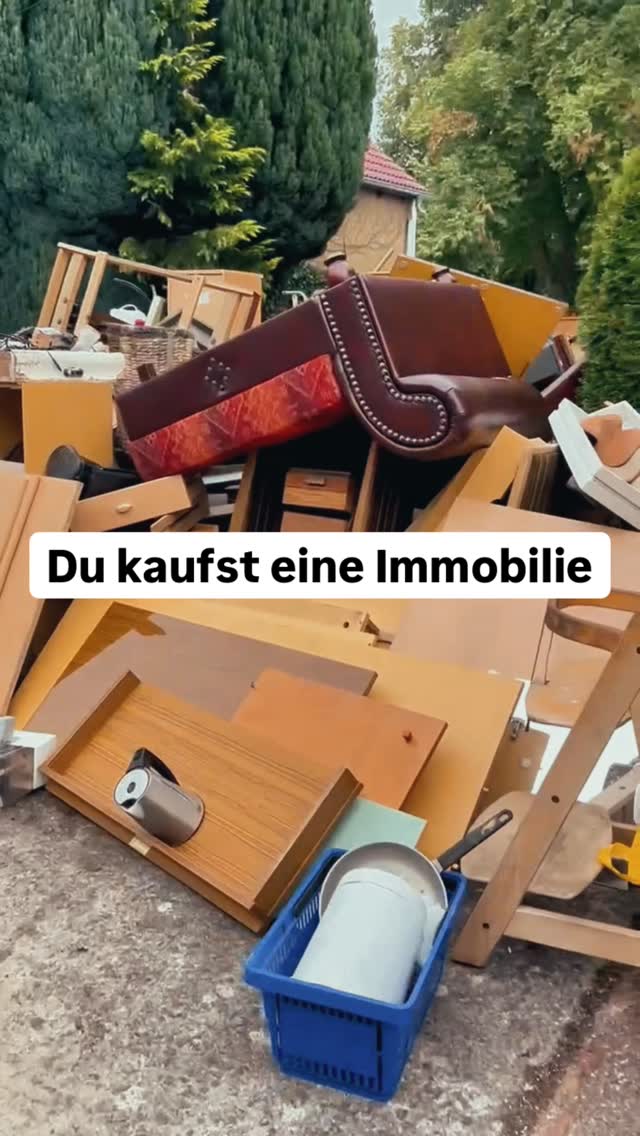 Wenn du die Entrümpelung selbst übernimmst, ist das kein Gefallen – sondern ein Argument.
👉 Aufwand hat einen Wert
👉 Und genau der gehört in die Verhandlung
Stay tuned ✌🏻and fresh