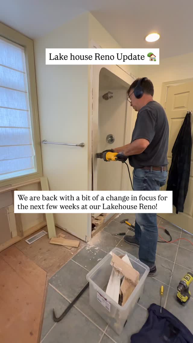 Lake House Project Update 🏡
We are back in demo mode at the lake house to finish up our bathroom remodel that we started just before the farmhouse project.
First we need to remove the layer of plywood that was under the tile and there are SO MANY SCREWS!! Every 3 inches and covered with mortar…so impossible to find.😩
It’s taken days to rip it out!
#homerenovation #bathroomrenovation #bathroommakeover #bathroomremodel #bathroomtransformation
lake house
Real Estate
Waterfront