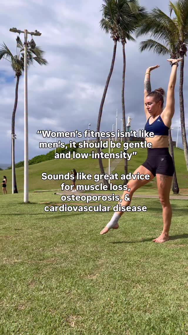 There isn’t a SINGLE scientific study that suggests women need only gentle exercise, don’t respond just as well as men to proper training strategies, or can’t do hard things.
Our hormones & bodies aren’t so fragile that the only approach to women’s health is “keep it gentle”. That’s just lazy BS from people who, quite frankly, don’t understand exercise.
And actually: training easy all the time - or never pushing hard enough - is MORE of a health risk than the other way around.
We need at least some intensity & effort to adapt.
(Of course, we have to support it with enough fuel and recovery.)
Women can - and should - train hard.
Hard training makes us healthier and more resilient.
And that = higher quality of life, better health outcomes, and countless other benefits.
TLDR; get out there & push yourself! Block out the noise and lock in 🤝
#womenshealth #womenstrengthtraining #strongwomen #motivation #gymmotivation