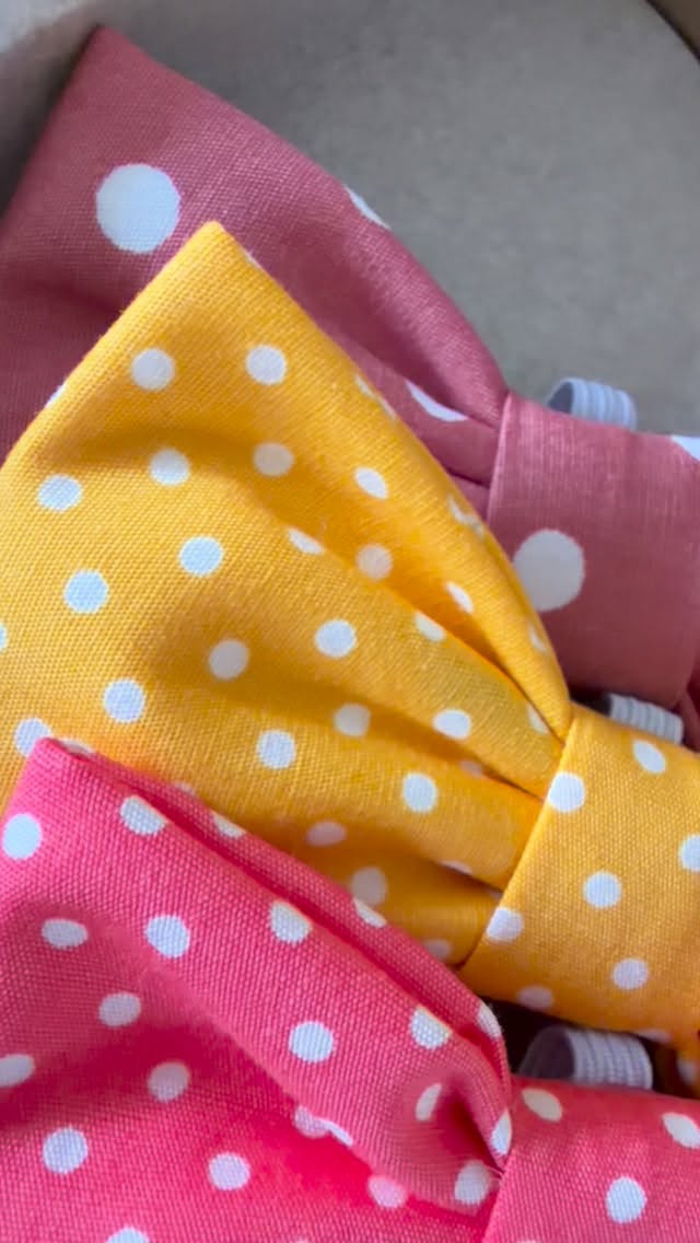 Gorgeous Doggie Bow order ❤️🐶 All ready for the summer ☀️… just need the occasional hail to stop 😅
#dog #dogbow #dogsofinstagram #littledotsbows #bow