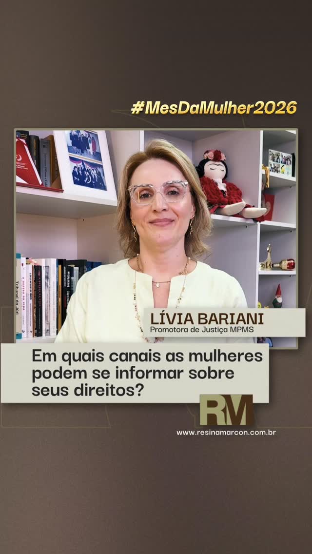 Neste mês de março, trazemos vídeos sobre universo feminino e sobre direitos já conquistados.
Confira aqui a Promotora de Justiça, Dra. Lívia Bariani, que tem uma mensagem especial sobre este tema.
#MesDeMarço #Direitos #Mulher #ResinaMarcon