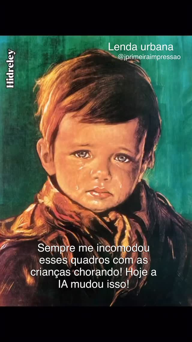 O QUADRO QUE ASSOMBRIOU OS ANOS 80!
🖼️🔥 Você já viu essa pintura na casa da sua vó ou de alguma tia?
Essas crianças chorando, do pintor Giovanni Bragolin, escondem uma das lendas urbanas mais bizarras de todos os tempos. Dizem que as casas pegavam fogo e a única coisa que sobrava intacta era o quadro... 😱
Muitos acreditam em pactos, outros em mensagens subliminares nas roupas dos meninos. E você? Teria coragem de pendurar um desses no seu quarto?
👇 Comenta aqui se você já sentiu um “gelo” olhando para eles!
#mistério #lendaurbana #anos80 #curiosidades #terrorbrasil bragolin