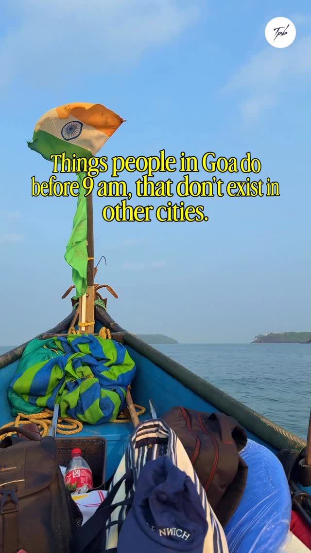 There’s a version of life where mornings feel like this — boats coming in, nets being pulled, people cycling with a view, the sea already warm enough to swim in.
Goa isn’t a holiday. For some people, this is just Monday. 🥥
#GoaLife #GoanMornings #Goa