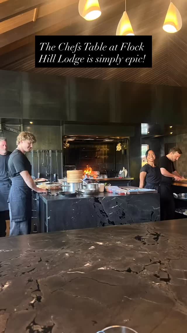The Chefs Table at Flock Hill Lodge must be booked well in advance. It’s an interactive experience with the lively chef and kitchen staff, and the food is incredible! A night to remember. #travelerapartners #travelblogger #aikensc #luxurytravel #virtuosotravel