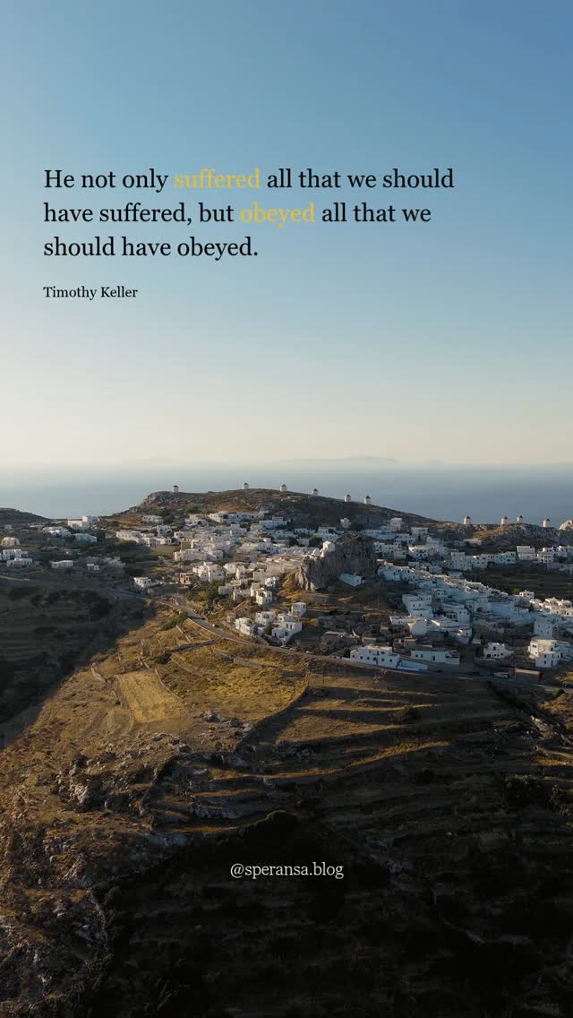 From: Preaching
- Timothy Keller
Follow @speransa.blog for biblical insights.