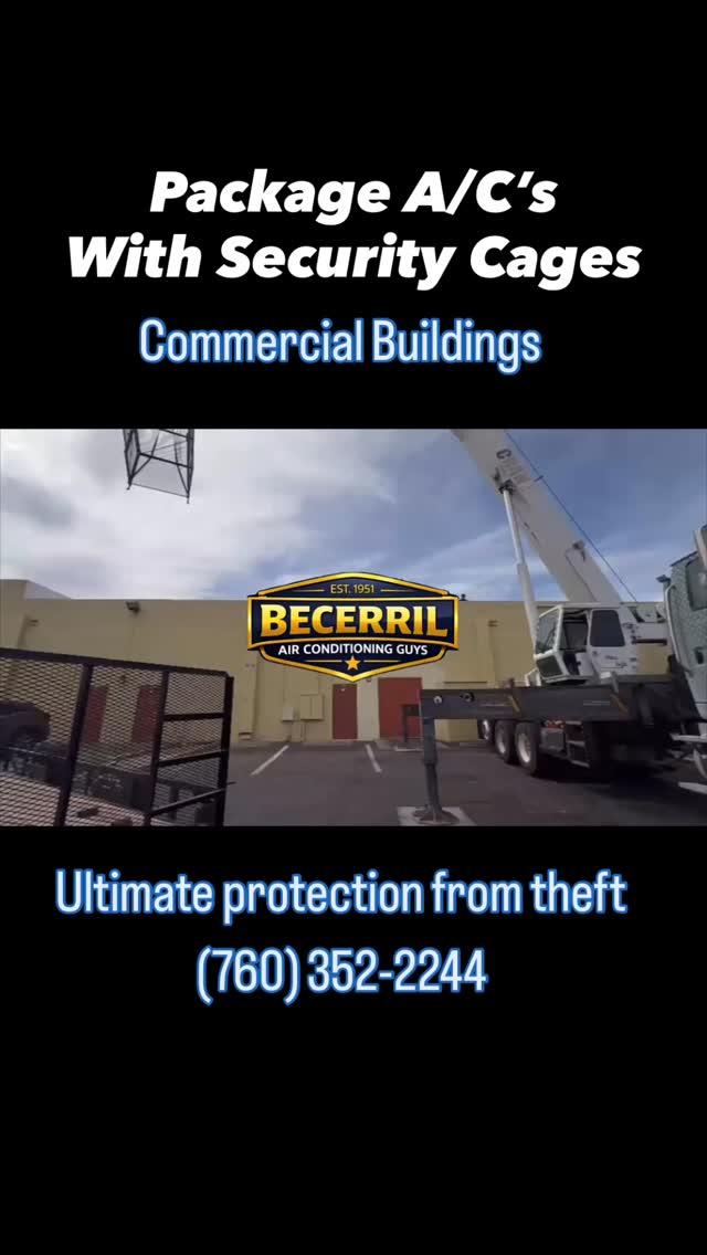 Ultimate protection from Theft! Commercial buildings having issues with theirs stealing your copper and AC equipment? We can help. Call us (760) 352-2244 #becerril #acguys #imperialvalley #elcentro #chulavista