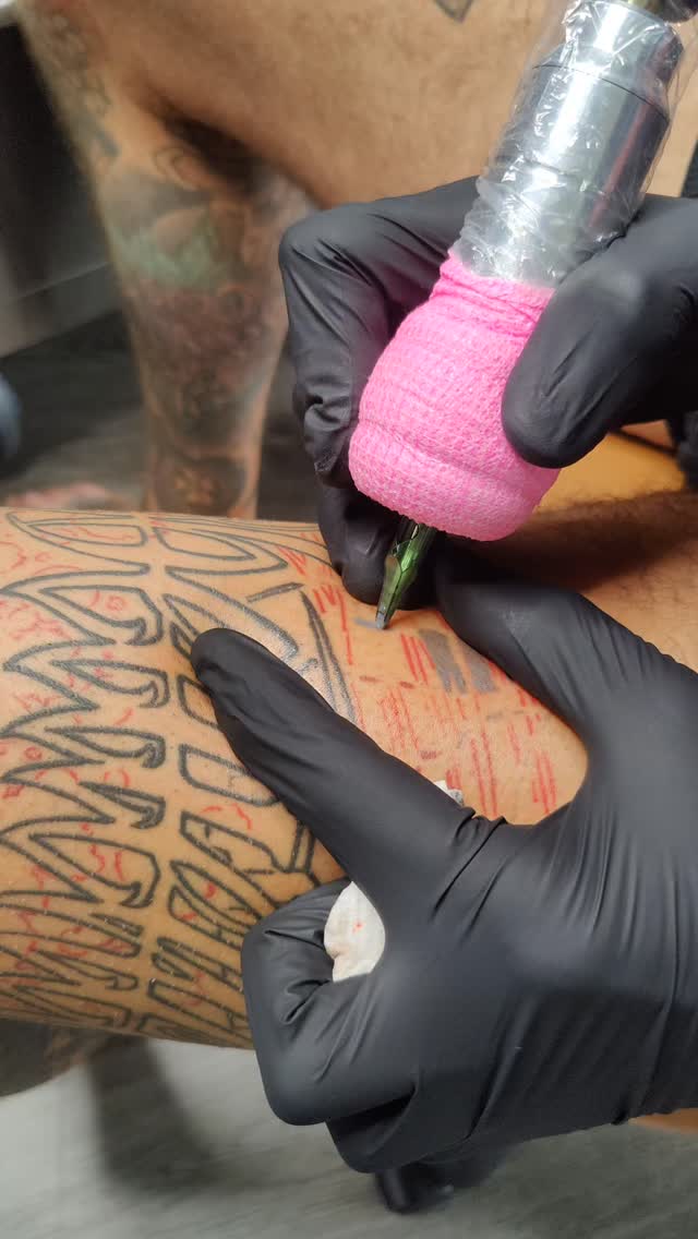 That kind of a day. Self tattoo. I am too old for this stuff haha