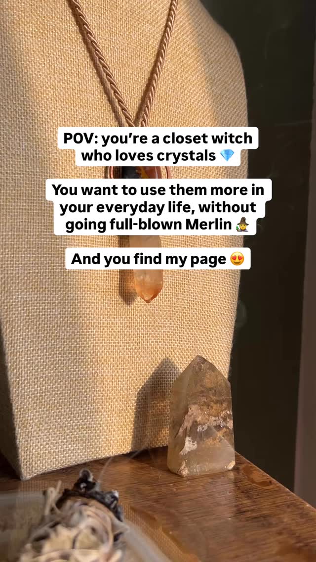 A crystal talisman is the perfect effortless way to invite crystal healing into your life -
Supporting your intentions and supercharging your manifestations -
Whilst looking absolutely stunning, too 😍
Every talisman is handmade, one of a kind, and Reiki-blessed to serve it’s owner 🙌
Accessible healing + manifestation is at the heart of everything I do here -
Your talisman will act as a daily reminder of your power, your strength, and your ability to manifest your dreams ✨
Follow me @coppermyst if this is a bit of you 💎📿💃