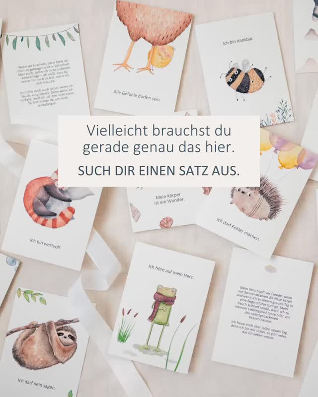 Nach so vollen Tagen wie rund um Ostern tut es manchmal gut, kurz durchzuatmen. 😮💨
Und sich einen Satz mitzunehmen, der einen ein bisschen trägt.
Such dir heute die Affirmation aus, die sich gerade richtig anfühlt. ✨
Welche ist es bei dir?