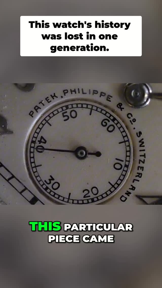 One generation is sometimes all it takes for the knowledge of what something is worth to disappear entirely.
The history didn’t change and the names didn’t change, but the person holding it simply didn’t know what they were holding, and that’s the double-signed market in a single sentence.
It only takes one generation for that knowledge to vanish completely.
#vintagewatches #doublesigned #patekphilippe #henrybirks #watchcollecting #vintagecollecting #horology
