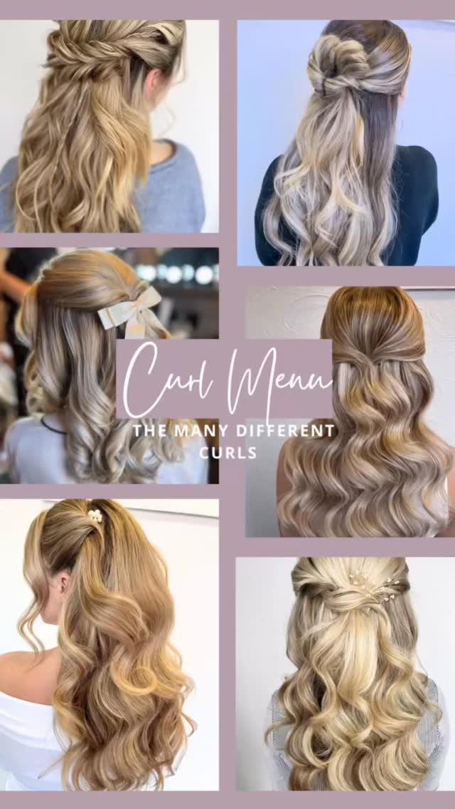 The curl menu
Save and send to your girls for your wedding hair decisions 🤍
#bridalhairstylist #weddinghairinspo #leicesterweddinghair #weddinghairleicestershire #northamptonweddinghair