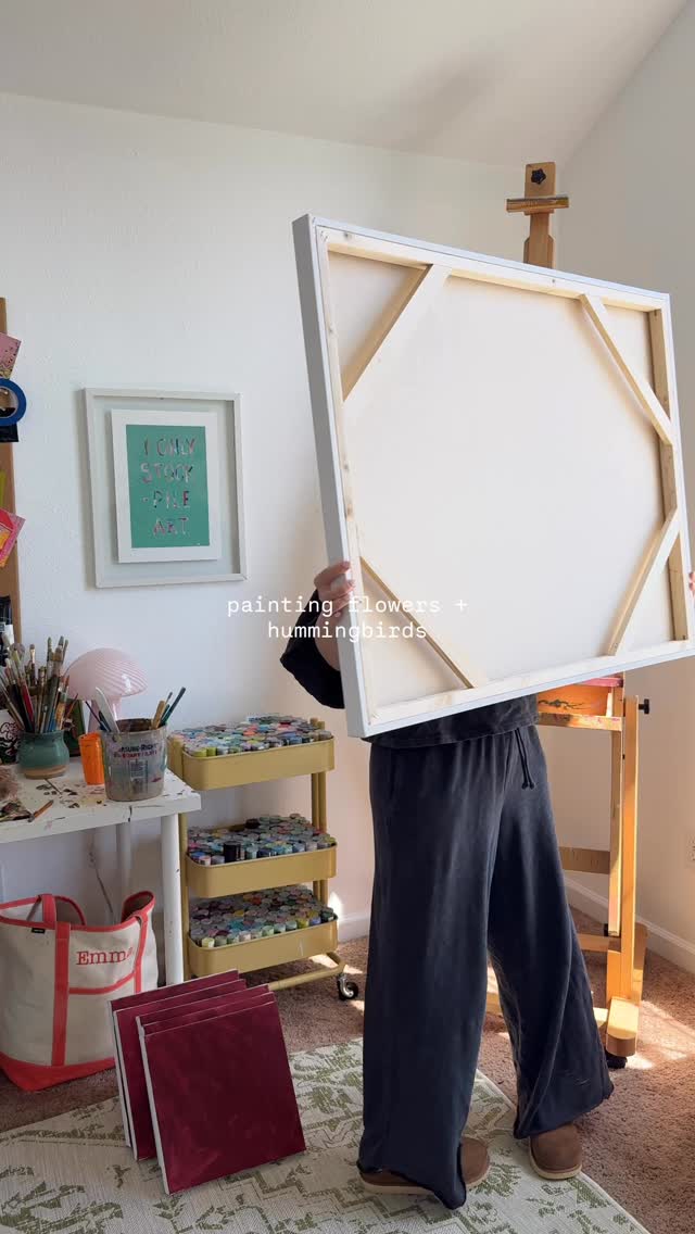 Process behind…. “On Its Own Time” 🤍🌷
30x40 - acrylic on canvas
#hummingbirdart #springpainting #artprocess #acrylicpainting #originalartwork