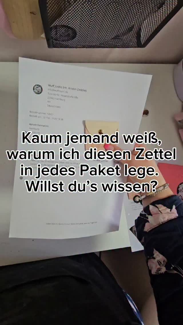 Hast du schon mal über den Lieferschein in deiner Bestellung nachgedacht?
Was dachtest du, warum er jeder Bestellung beiliegt? 🤔👇